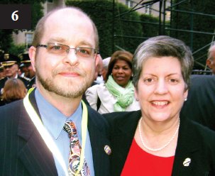 Tom Duggan and Homeland Security Director Janet Napolitano