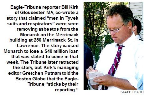 Eagle Tribune Reporter Bill Kirk