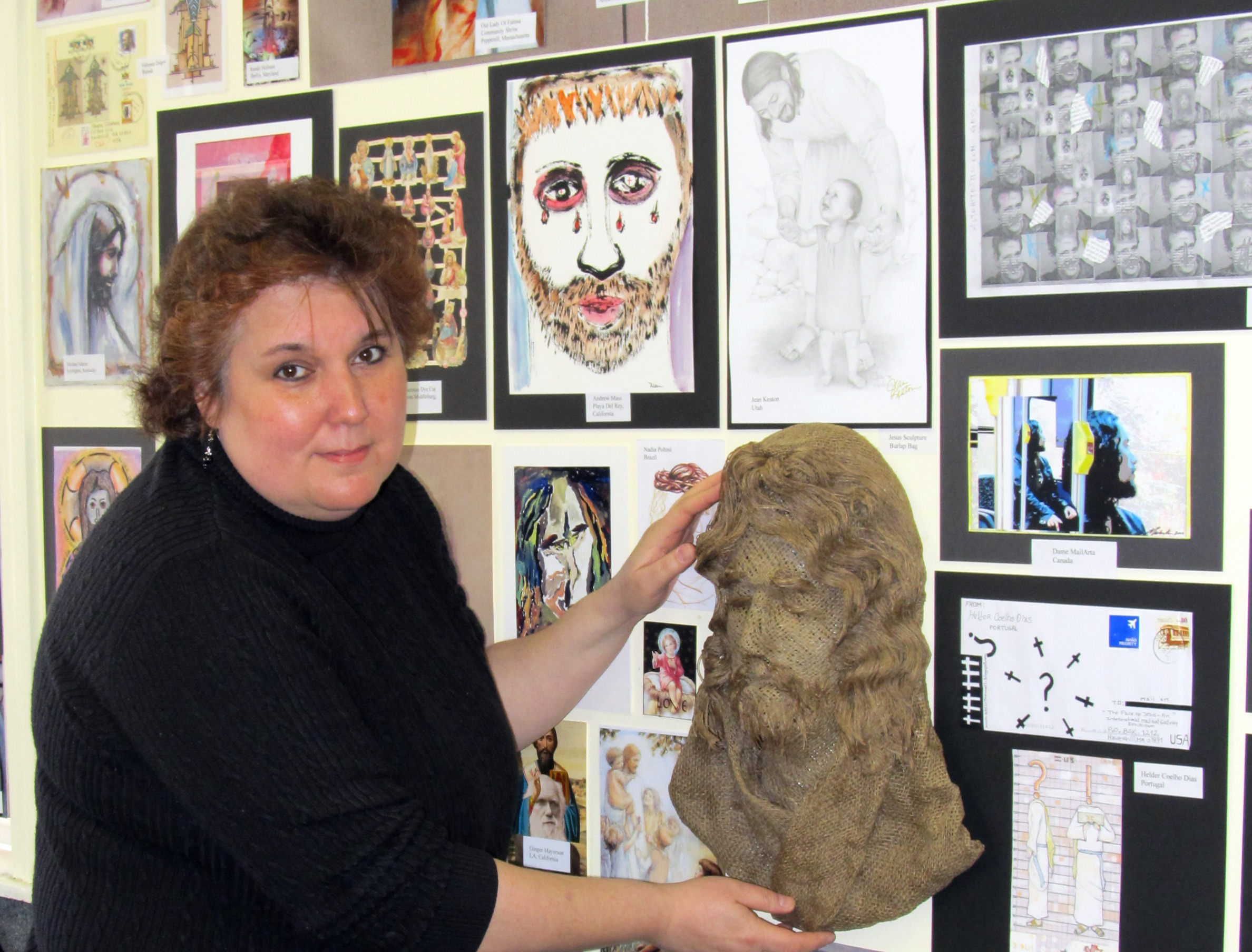“Faces of Jesus” International Mail Art Exhibit Showing In Haverhill