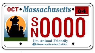 I'm Animal Friendly License Plate