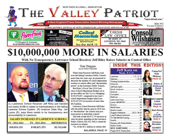 Download PDF of the May, 2013 Valley Patriot Edition #115