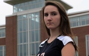 Former North Andover Volleyball Team Captain Erin Cox