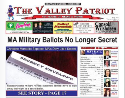 Download The Valley Patriot, June-2014 Edition (#128) MA Military Ballots No Longer Secret