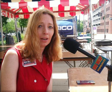 Congressional Candidate Ann Wofford on Paying Attention LIVE from the Lowell Folk Festival (7-26-14)