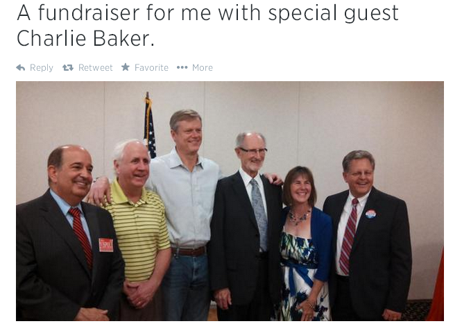 State Rep. Candidate Roger Twomey Posts Photo Misleading Supporters to Think Other GOP Candidates Supported him at a “Fundraiser for Me”