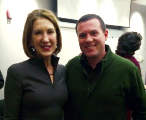 Carly Fiorina and Alex Talcott, March 2015 in Concord NH