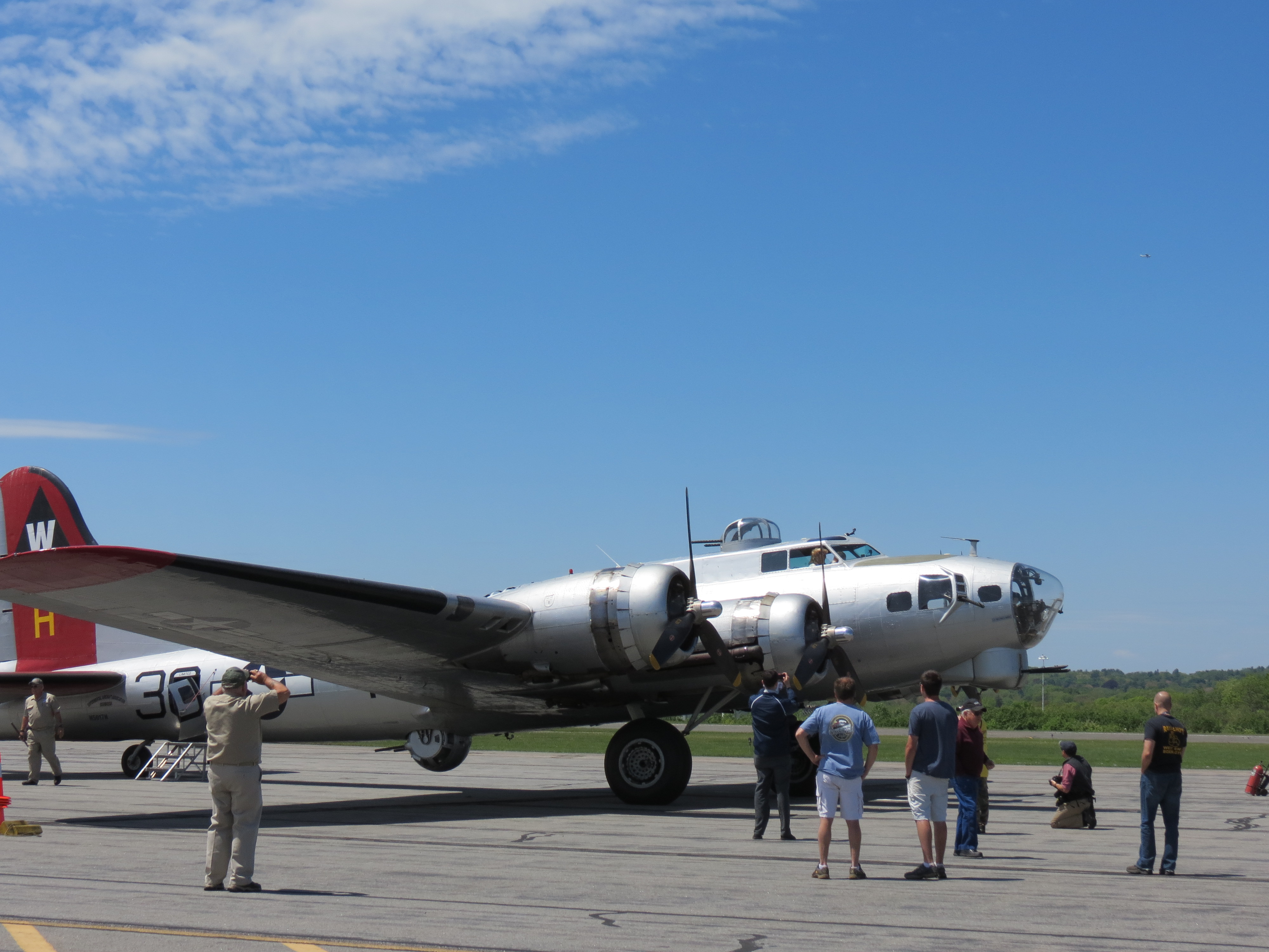 Video/Photos of the B-17 at the Lawrence Airport in North Andover