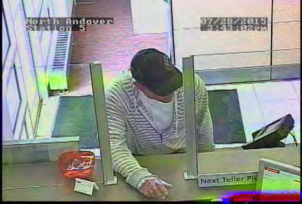 North Andover Police Ask for Public’s Help Identifying Bank Robber