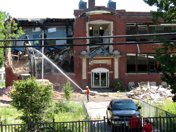 Photos, Video of Bradstreet School Building Being Demolished