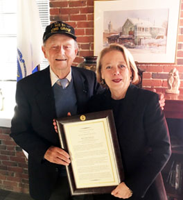 Congressman Recognizes WWII  Hero John Katsaros of Haverhill