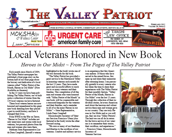Print Edition of The February, 2017 Valley Patriot,