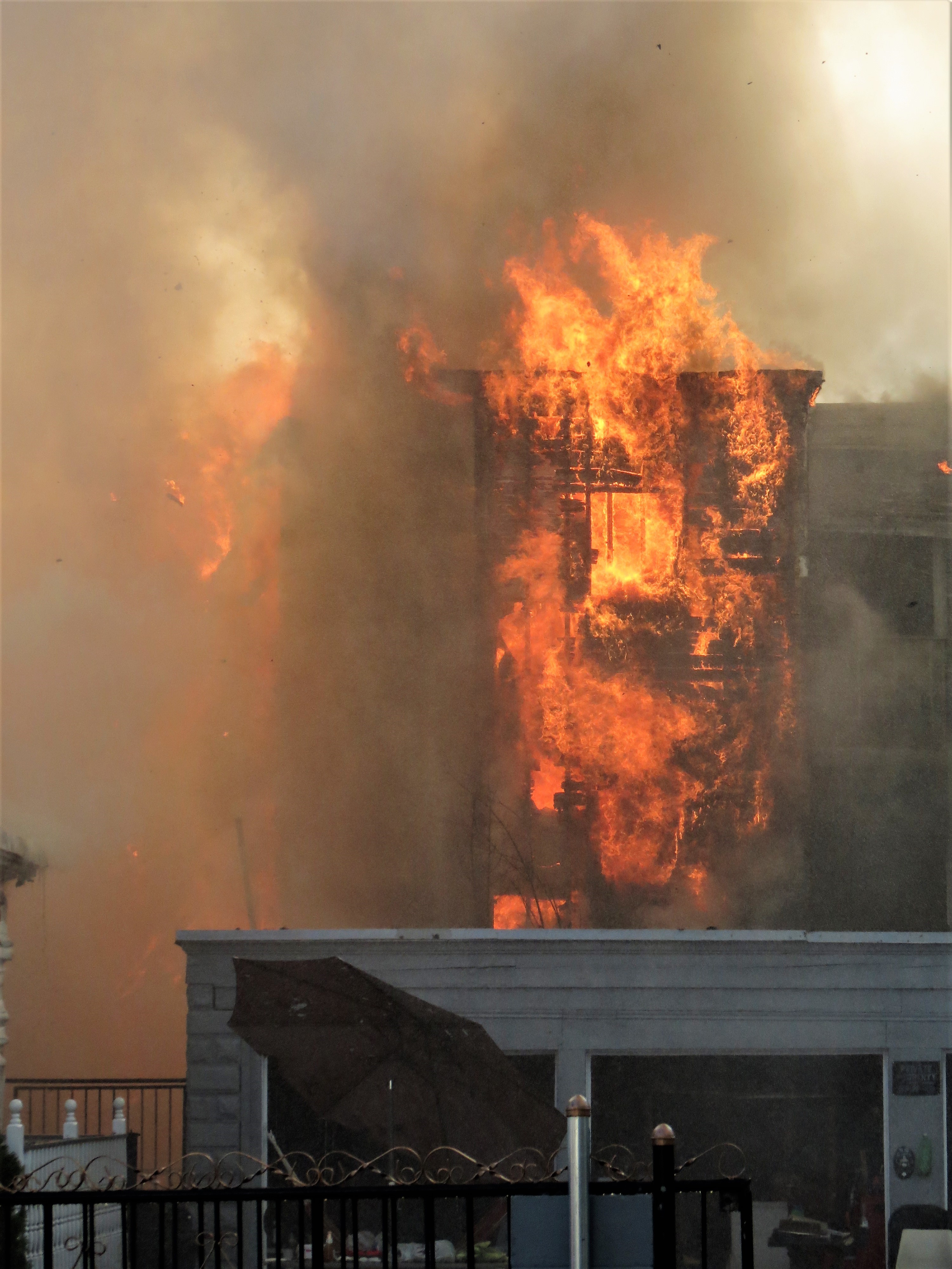 7 Alarm Fire in Lawrence Involving Eight Structures