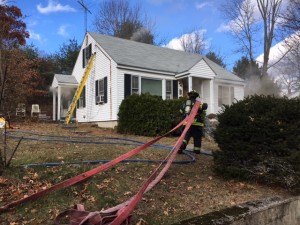 Andover Fire Rescue extinguished a house fire on Princeton Avenue this afternoon. (Courtesy Photo Andover Fire Rescue)