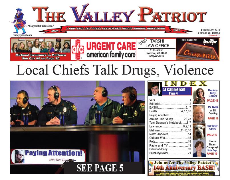 The Print Edition of the February, 2018 Valley Patriot