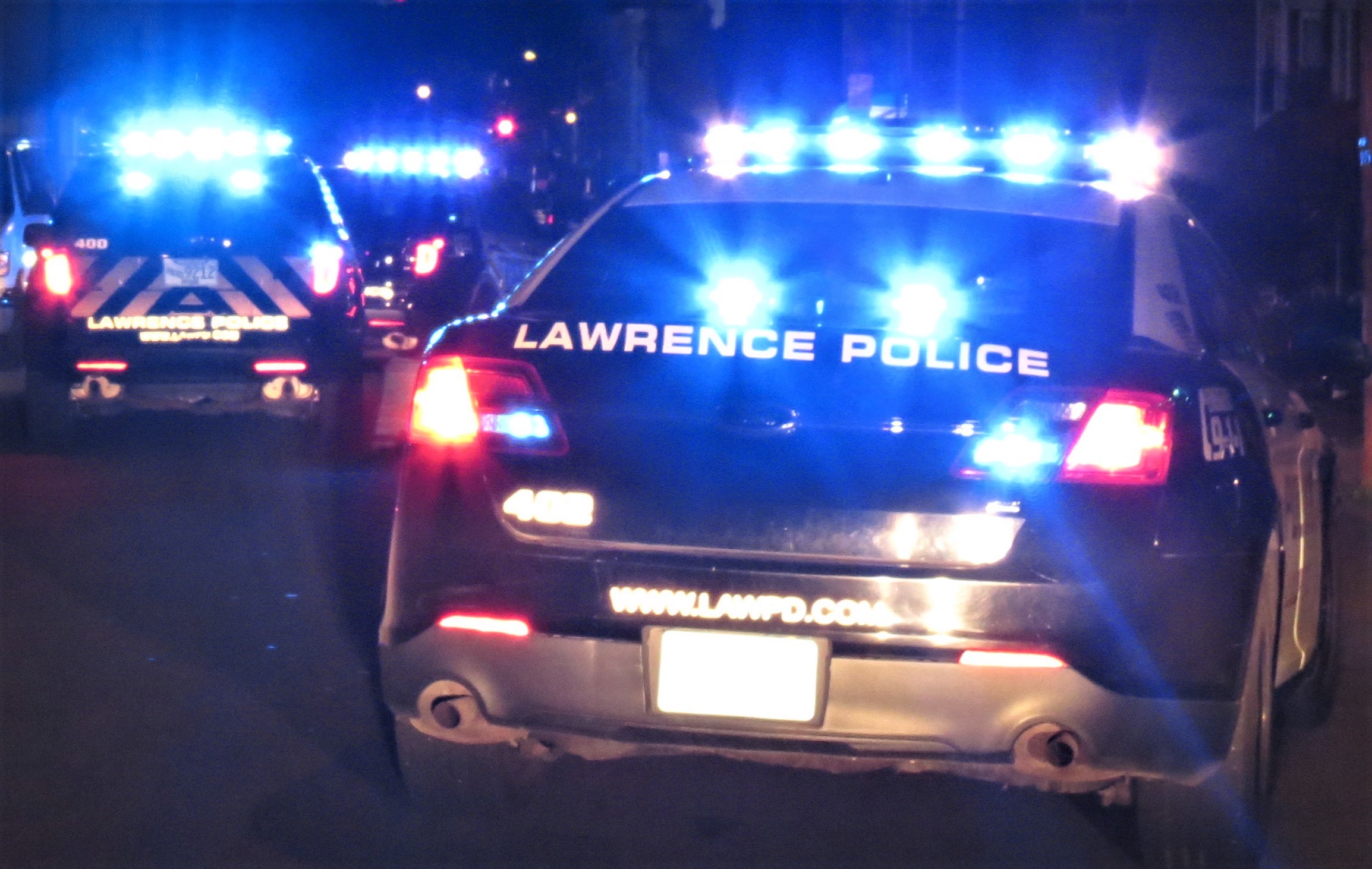 Lawrence Carjack Suspect Rams 3 Police Cars, Injures Two Officers