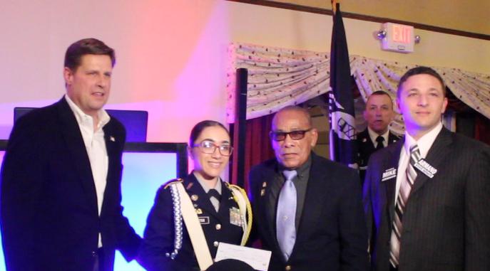 Valley Patriot Readers Give $3,300 Scholarship to Lawrence High JrROTC Student Darlene Santos
