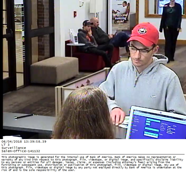North Andover Police Seeks Public Help Finding Bank Robber