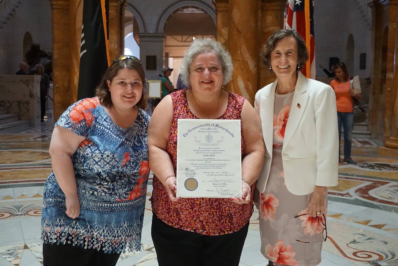 Linda Buell of Methuen Honored at the State House as an Unsung Heroine
