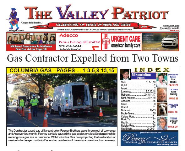 Print Edition of The Valley Patriot – Gas Contractor Expelled from Two Towns