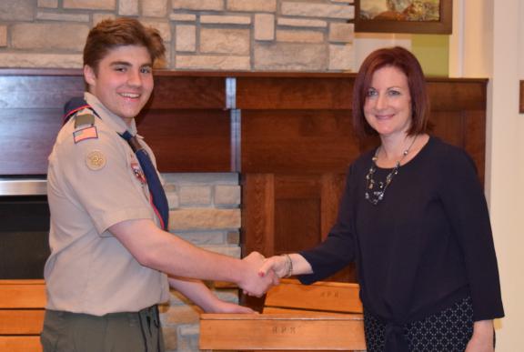Scout Makes Rocking Chairs for Hospice Eagle Service Project