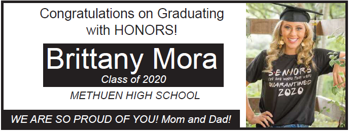 HONOR YOUR GRADUATE IN THE PAGES OF THE VALLEY PATRIOT