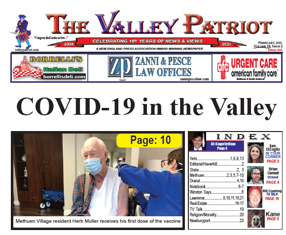 PDF of the February, 2021 Valley Patriot Newspaper ~ COVID-19 In the Valley