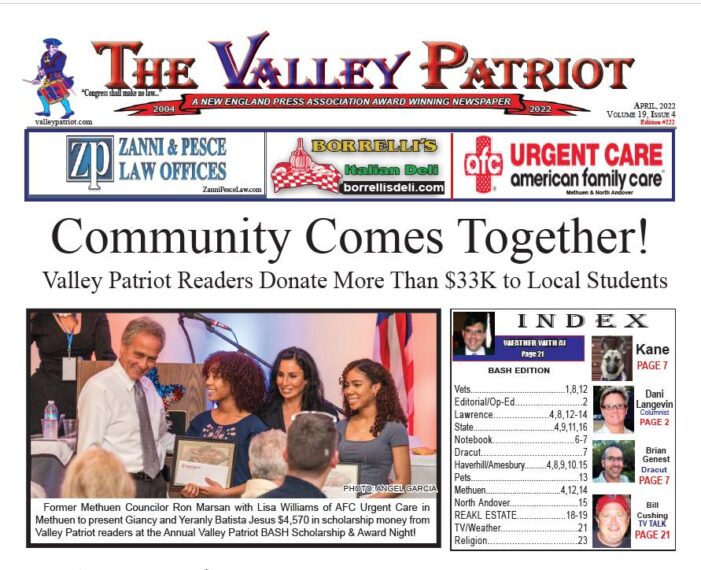 PDF of the April, 2022 Valley Patriot Newspaper ~ Community Comes Together