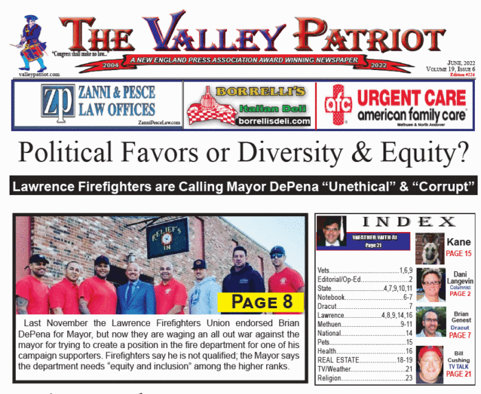 PDF of the June, 2022 VALLEY PATRIOT PRINT EDITION