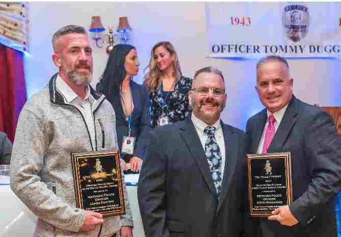 Methuen Officers Schiavone and Keating Receive Officer Tom Duggan Hero Police Award