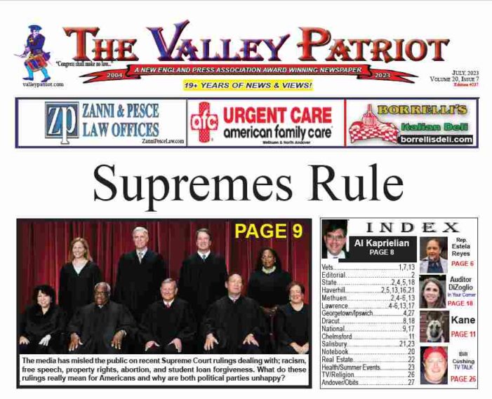 PDF of the July, 2023 Valley Patriot
