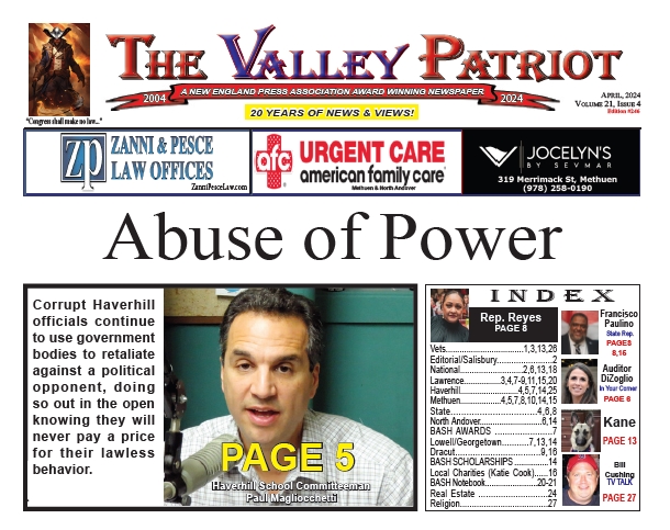 PDF of the APRIL 2024 Valley Patriot Print Edition 